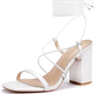 Elisabet Tang Lace Up Heels